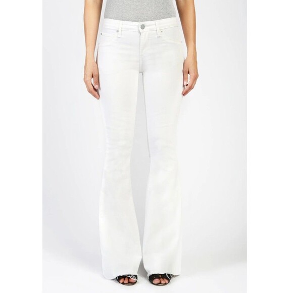 Articles Of Society White Flare Jeans Size 28 Stretch Jamaica Wash Los Angeles - Picture 2 of 12